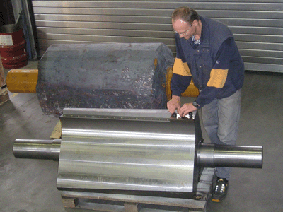 El rotor del molino Herbold est fabricado de una sola pieza forjada