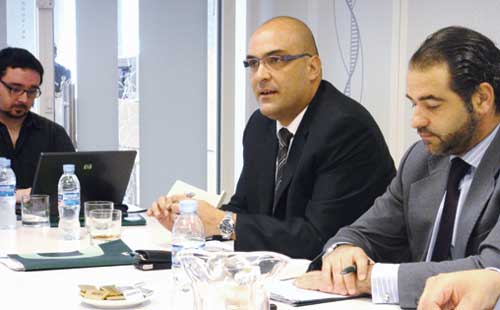 In question time, Basil Gonzlez (right) and Richard Catelli (left) reflected on the situation of the logistics market...