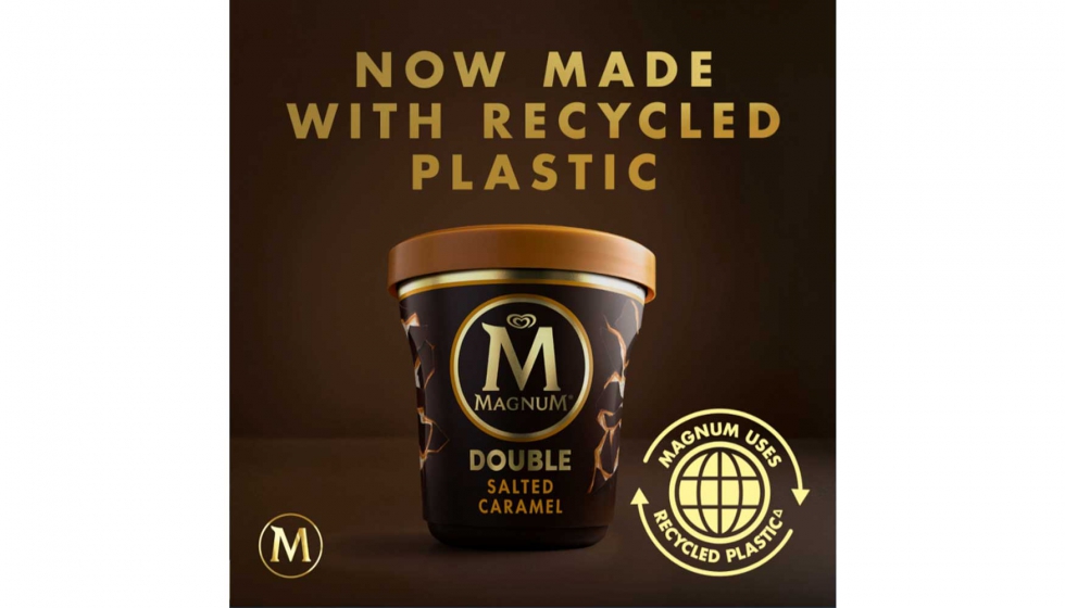 Magnum lanza nuevas tarrinas hechas con polipropileno circular certificado del portafolio de Sabic Trucircle