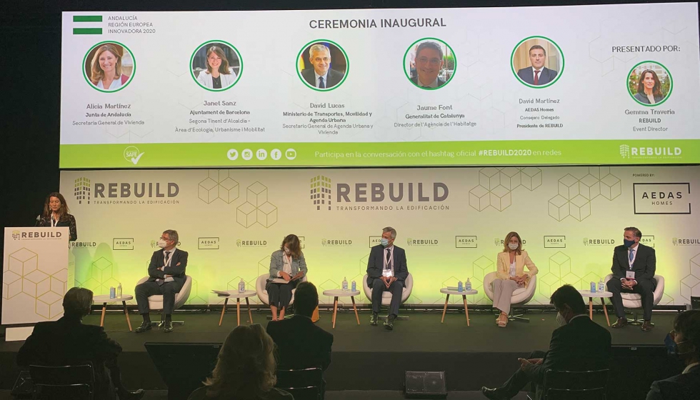 Un instante del acto inaugural de Rebuild 2020