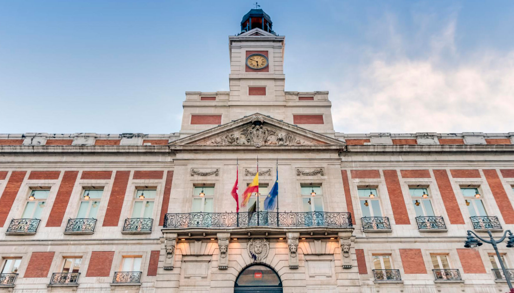 Imagen de la fachada de la sede del Gobierno de la Comunidad de Madrid