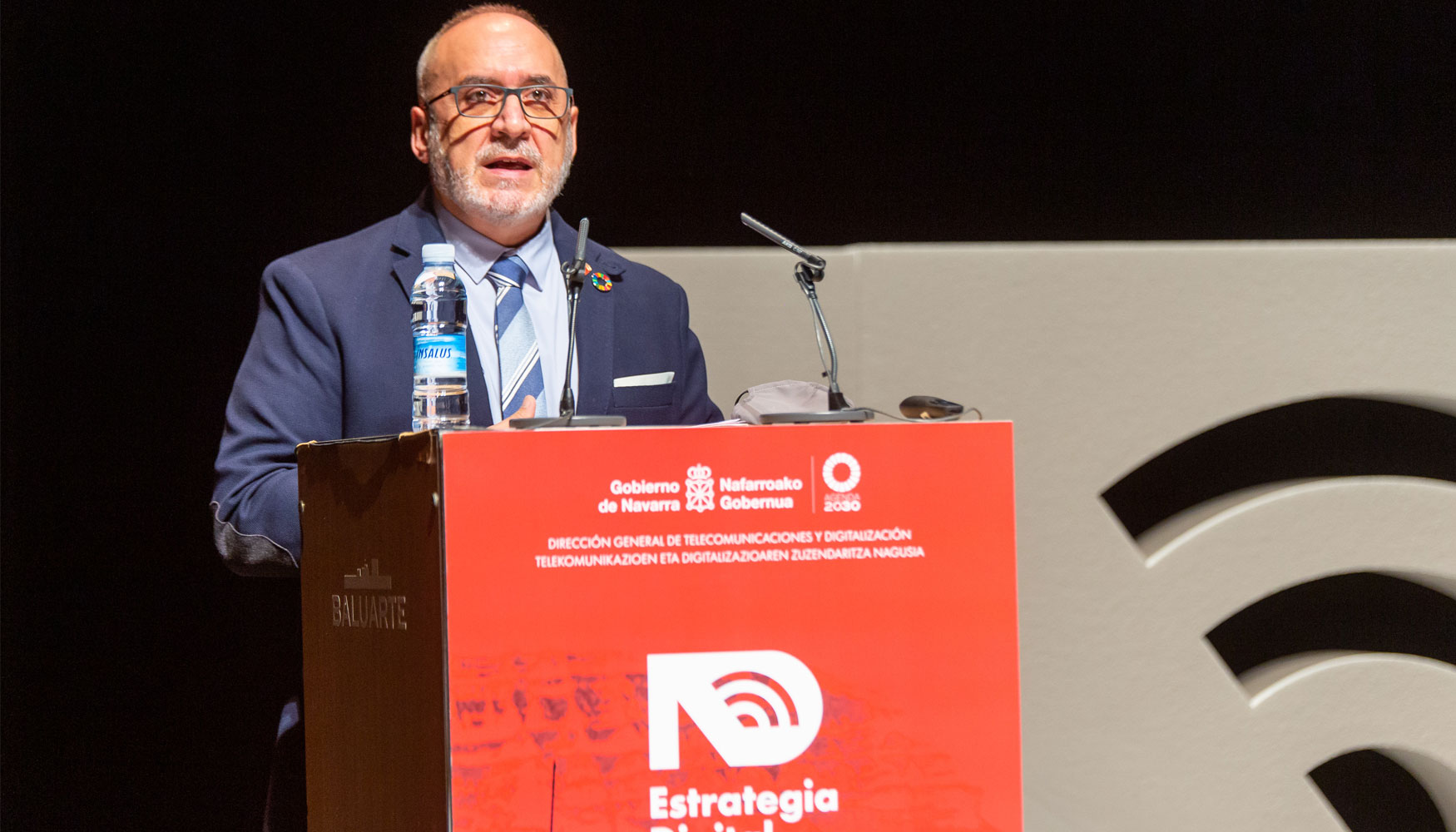 El consejero de Universidad, Innovacin y Transformacin Digital del Gobierno de Navarra, Juan Cruz Cigudosa...