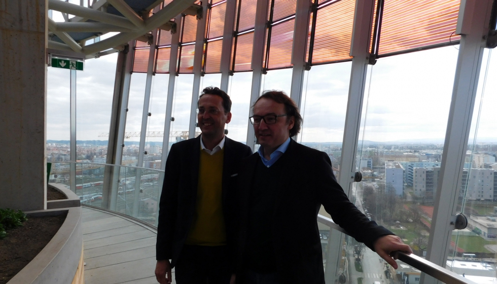 Bernhard Puttinger, director del Green Tech Clster, junto con el ingeniero Thomas Mller