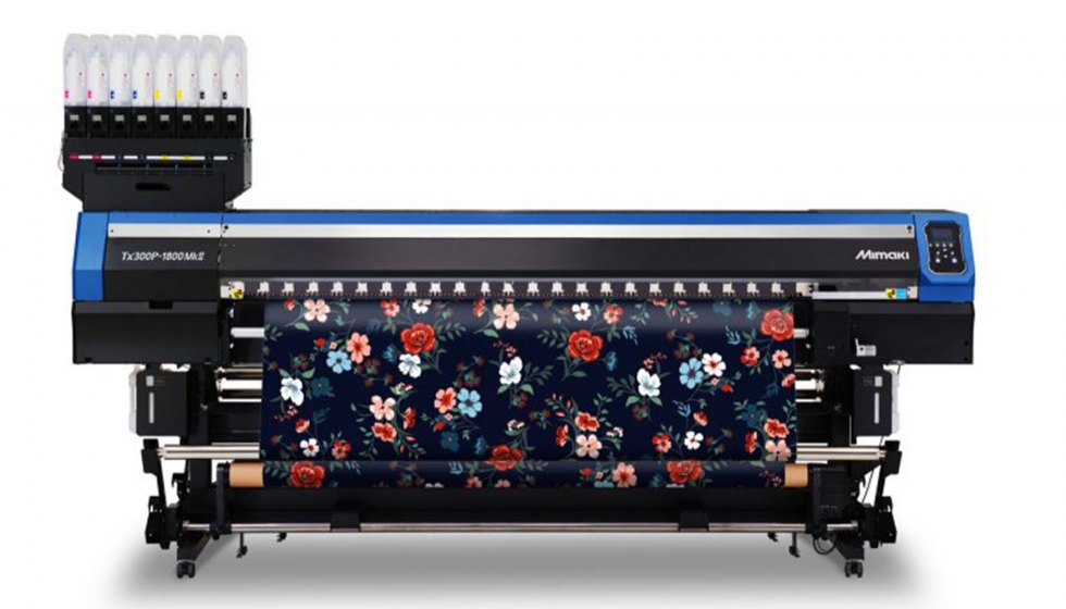 Otro producto destacado en la vitrina virtual de Mimaki ser la impresora textil hbrida Mimaki Tx300P-1800 MkII