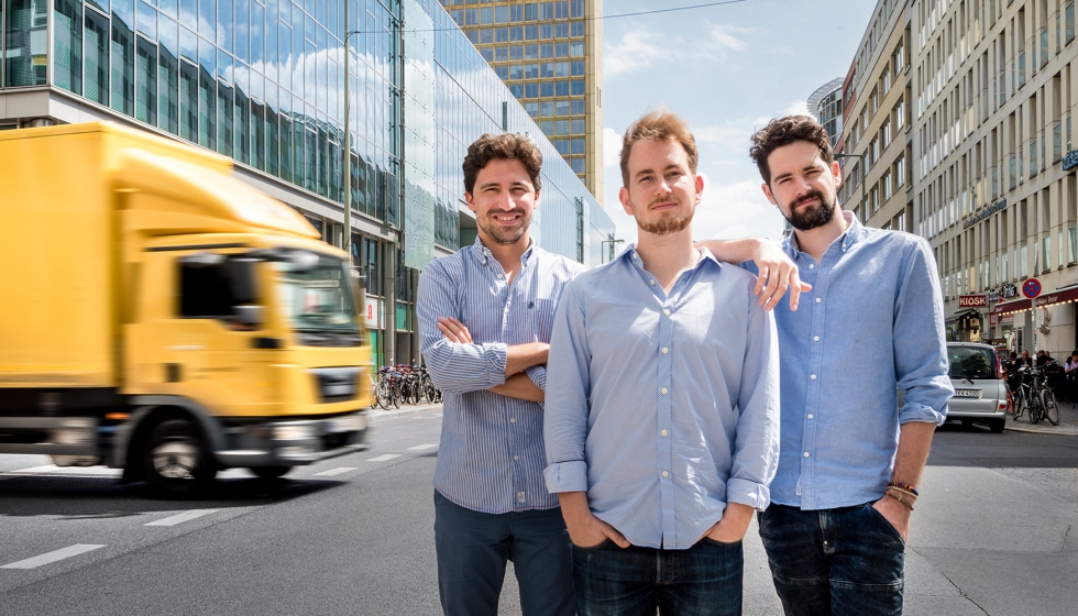 De izquierda a derecha: Luis Bardaj, Gabor Balogh y Ramn Castro, fundadores de Trucksters