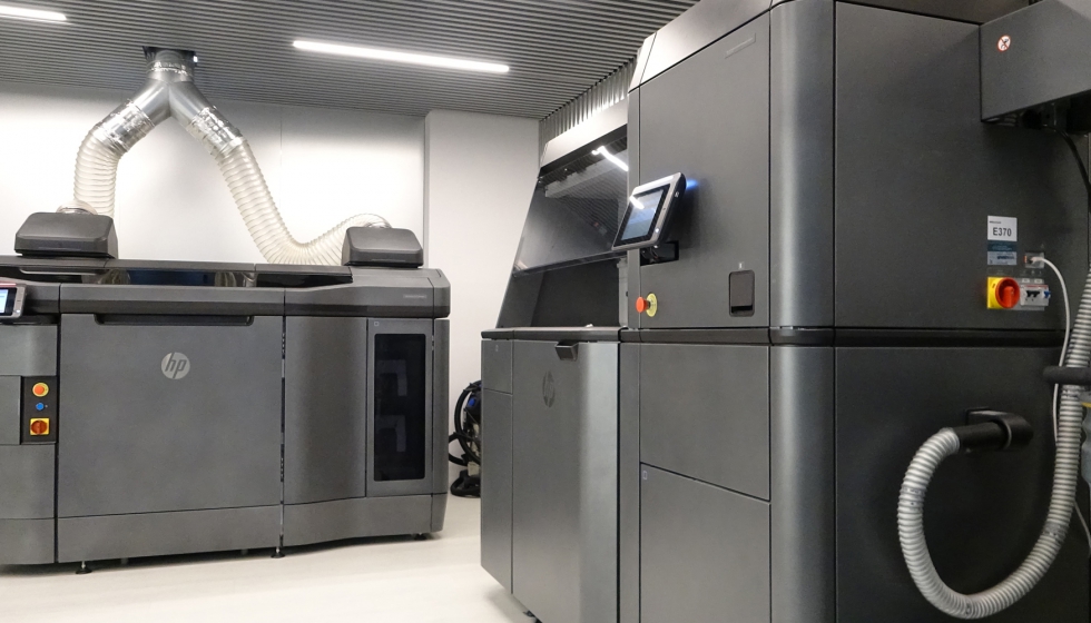 Impresora 3D HP Jet Fusion 4200 en las instalaciones de Maflow
