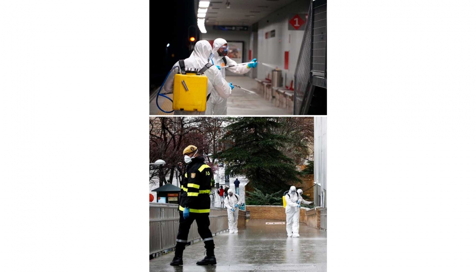 En Espa�a tambi�n hemos vivido en los �ltimos d�as como las Fuerzas Armadas han intervenido en la situaci�n de alarma con el objetivo principal de...