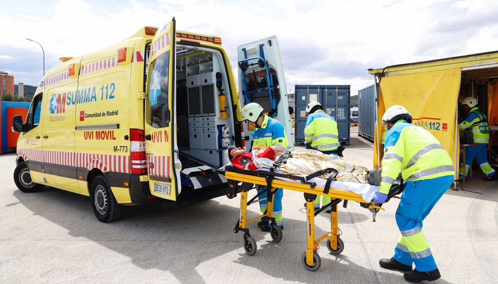Los equipos emergencias extrahospitalarias est�n sometido al riesgo de contagio...
