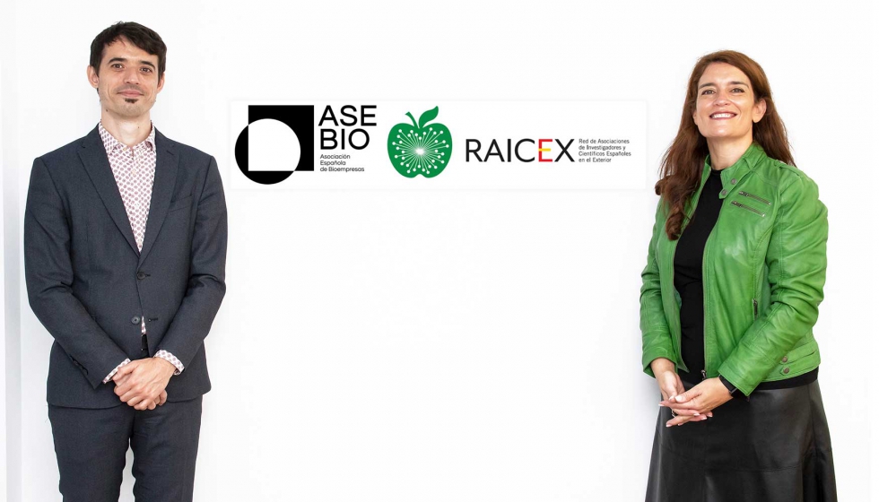 Ion Arocena, director general de AseBio y Eva Ortega, secretaria general de Raicex
