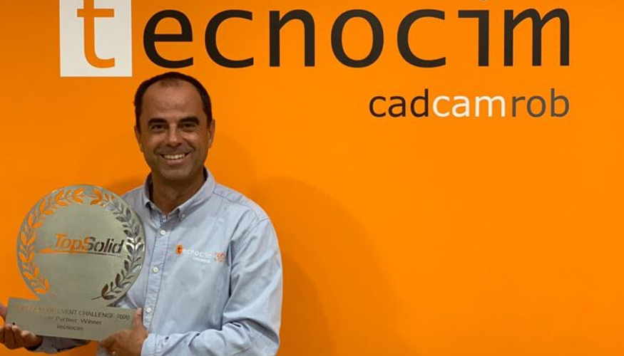 Hctor Soler, gerente de Tecnocim, con el galardn