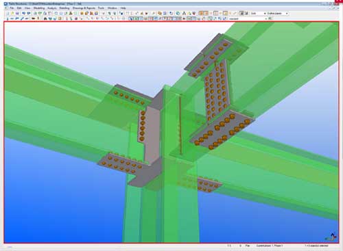 Disear en un entorno 3D como el de Tekla garantiza una colaboracin exenta de errores durante las fases de fabricacin y montaje...