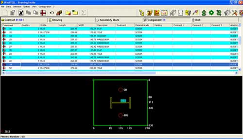 Once Steel Projects manages information, performs the appropriate work orders in XML to the different models of Ficep...