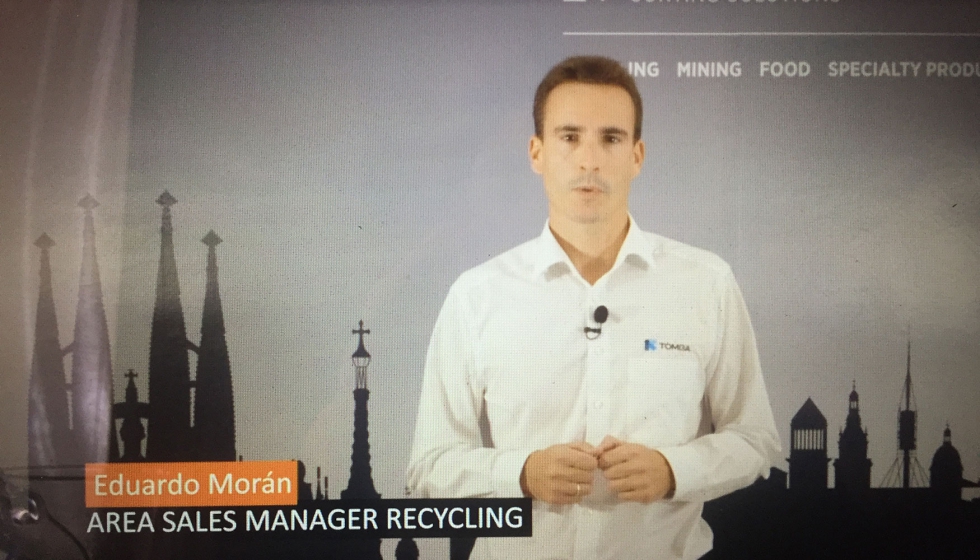 Eduardo Morn, responsable comercial para Espaa y Portugal para el segmento del metal de Tomra Sorting Recycling