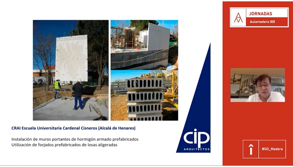 Julin Domnguez de CIP Arquitectos, en su conferencia Industrializacin y edificacin