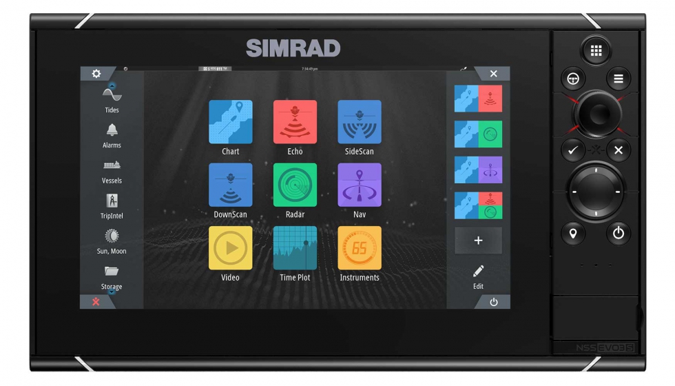   La nueva SIMRAD NSS evo3S ofrece exactamente esto: una amplia gama de mdulos de usuario mejorados con funciones avanzadas de navegacin...