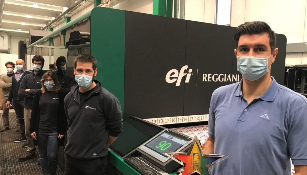 Miembros del equipo EFI Reggiani Bolt...