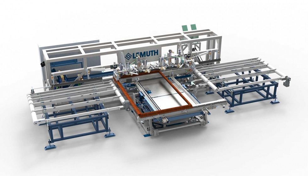 Mquina para la colocacin automtica de herrajes, de Lemuth