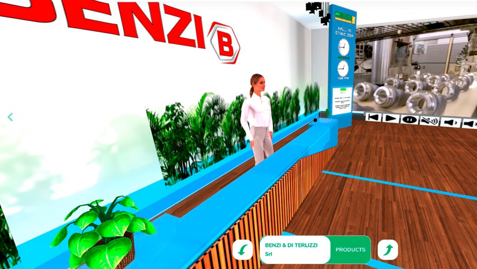 Stand virtual de la empresa Benzi...