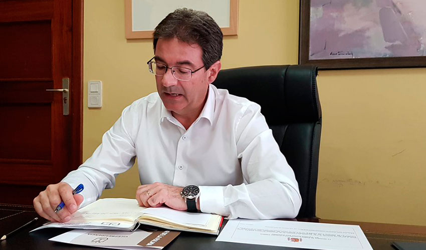 Jos� Adri�n Hern�ndez, consejero de Agricultura, Ganader�a y Pesca del Cabildo de La Palma