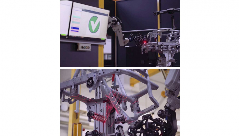 En WAT trabajan con dos clulas de medicin automatizadas, con robots de manipulacin de Panasonic y el sistema Creaform...