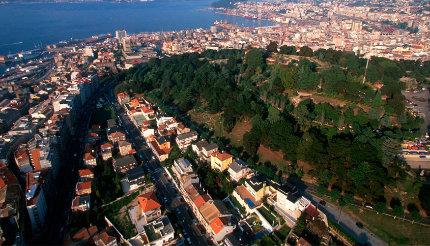 Imagen area de la ciudad de Vigo, Pontevedra