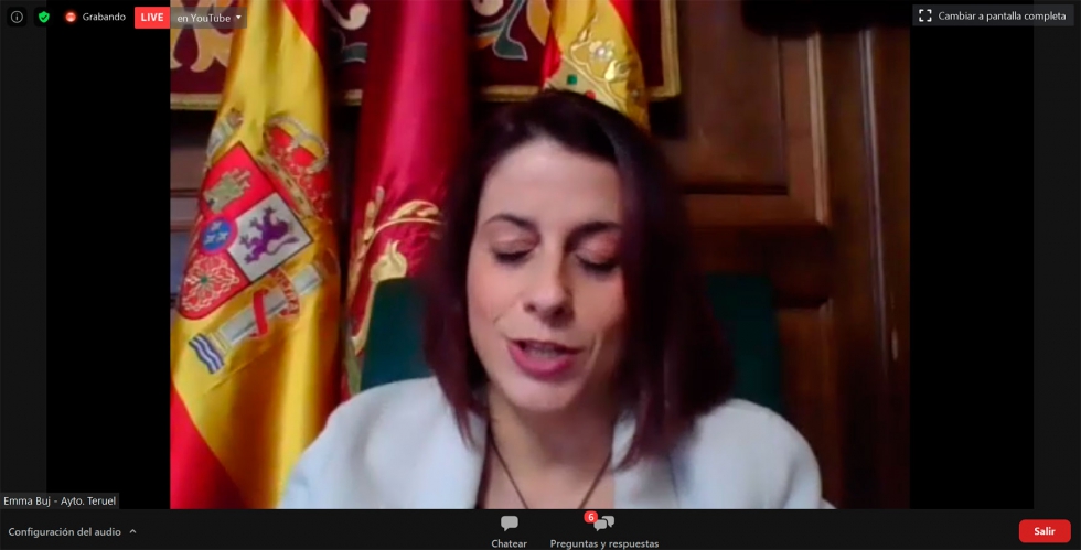 La alcaldesa de Teruel, Emma Buj