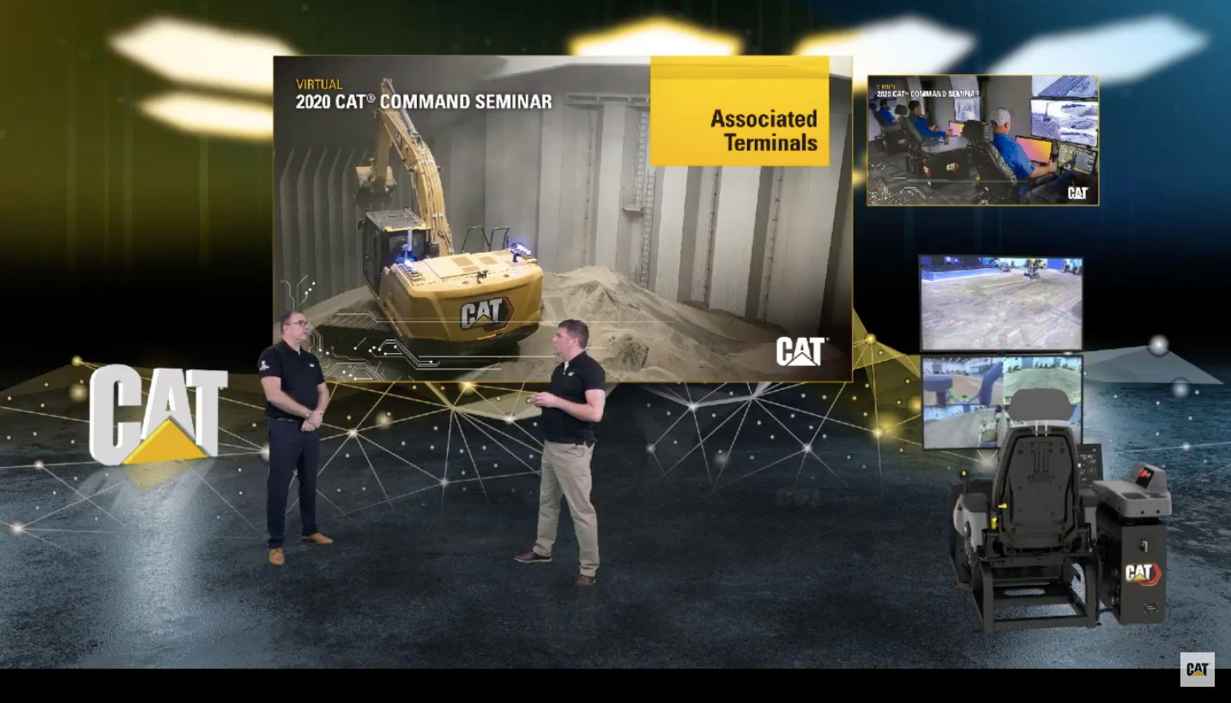 Jason Ramshaw (izquierda), Global Commercial Manager - Cat Productivity - Automation & Autonomy en Caterpillar Inc...