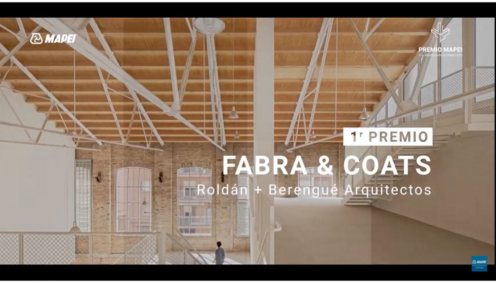 El 1er premio de esta edicin ha recado en el proyecto Fabra & Coats, de Roldn + Berengu Arquitectos