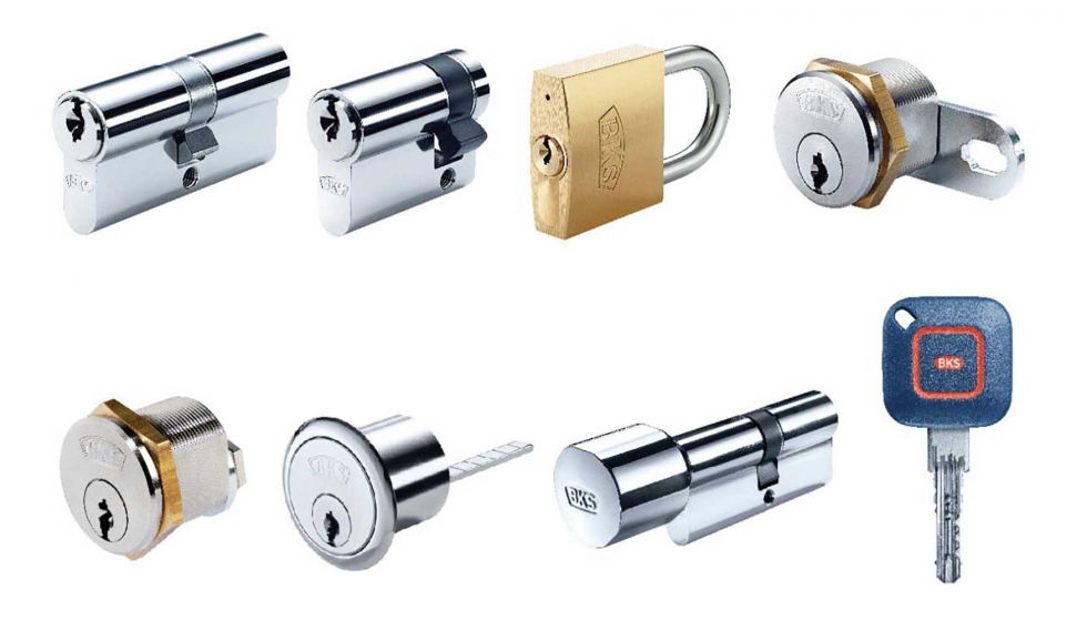 El sistema de llave reversible Livius de BKS puede aplicarse a distintos formatos, desde cilindros, candados...