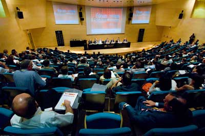 Durante la presentacin de la ampliacin del centro tecnolgico en el ltimo Forum de Innovacin Empresarial