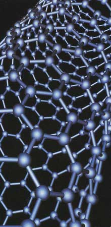 El nanotubo est formado por carbonos trivalentes