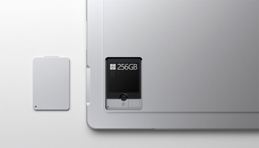Surface Pro 7+ cuenta con un SSD extrable