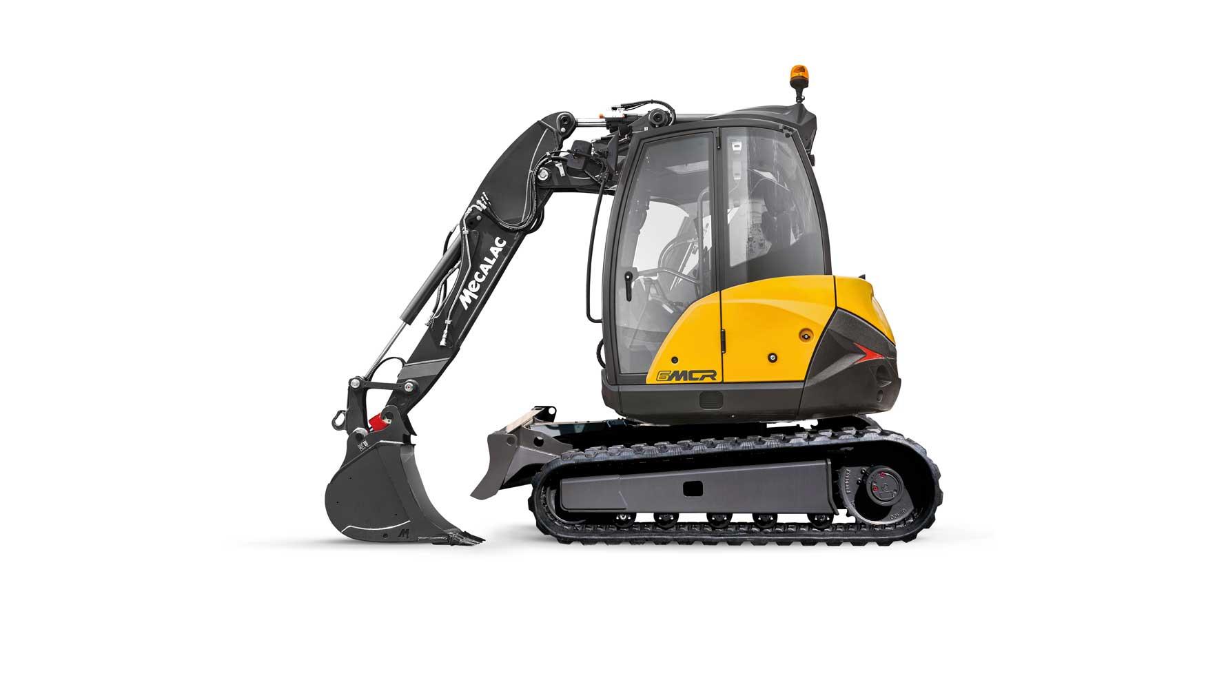 Excavadora Mecalac 6MCR con brazo con offset