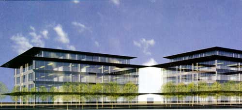 Los tres nuevos edificios, proyectados por Ricardo Bofill, constan de planta subterrneo, planta baja y cinco plantas de ms de 1.900 m2 cada una...