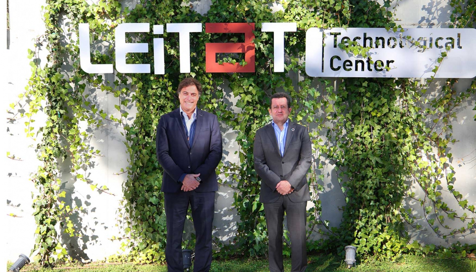 Josep Benito (izq.), CEO de Seidor, y Joan Parra, CEO de Leitat