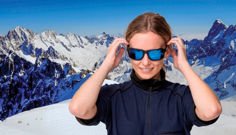 acceso almuerzo Sucio Gafas polarizadas de trabajo: ¿Por qué hay que llevar gafas de sol en la  nieve? - Protección Laboral
