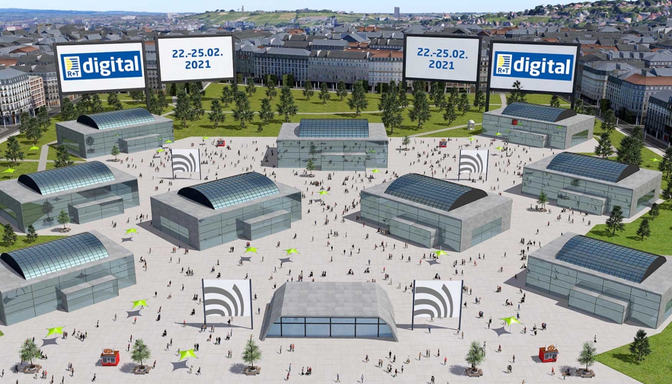 Vista general de los pabellones de la R+T digital (Foto: Messe Stuttgart)