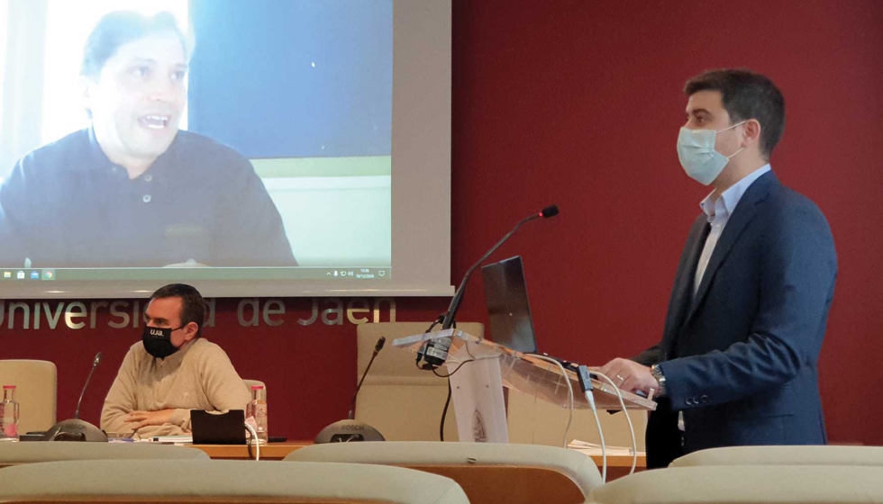 Juan Manuel Jurado, durante la defensa de su tesis