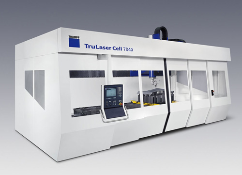 Trumpf not only develops on their own control of their machines, but also its management interface...