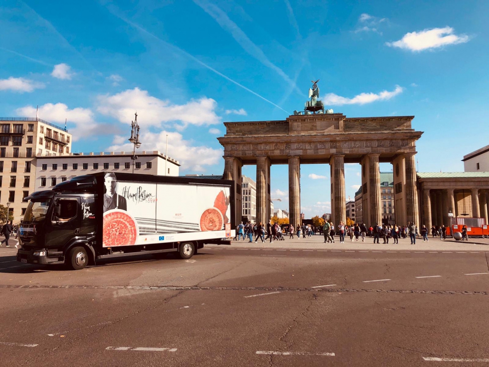 El Ham Truck en la Puerta de Brandeburgo de Berln (Alemania)