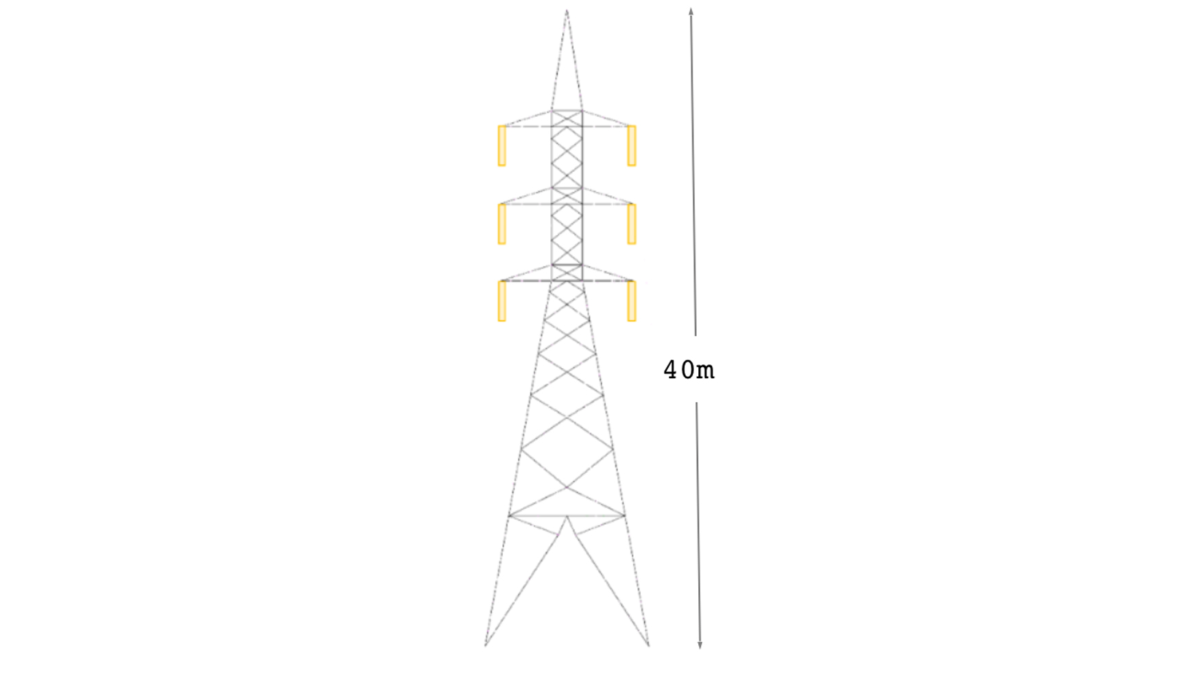 Croquis de la tipologa estndar de las torres