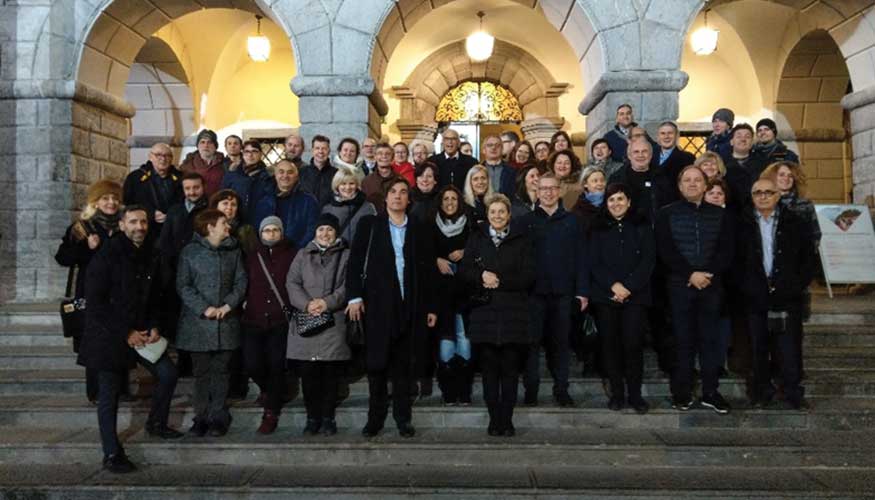 Los miembros del comit de gestin Context, durante una reunin en enero de 2020, en Eslovenia