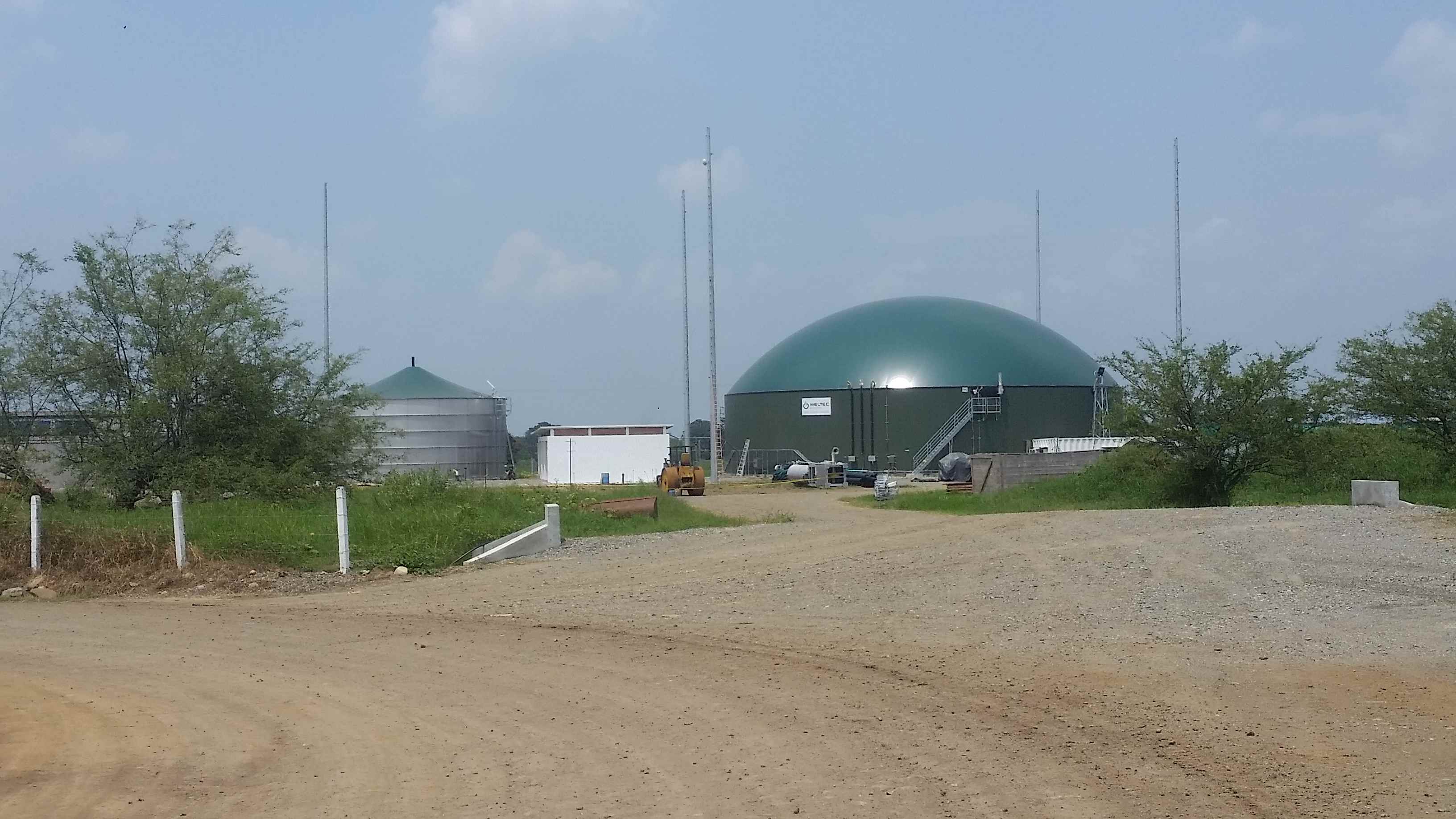 Planta de produccin de biogas con residuos ganaderos