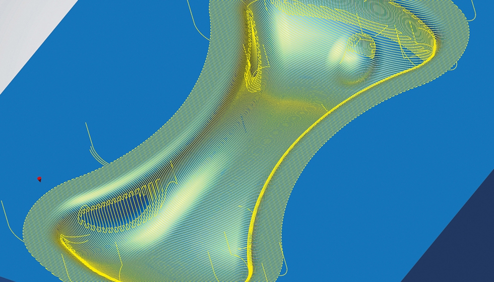 Para mantener una pasada constante se ha ampliado el acabado de perfiles 3D con la optimizacin XY. Foto: Open Mind