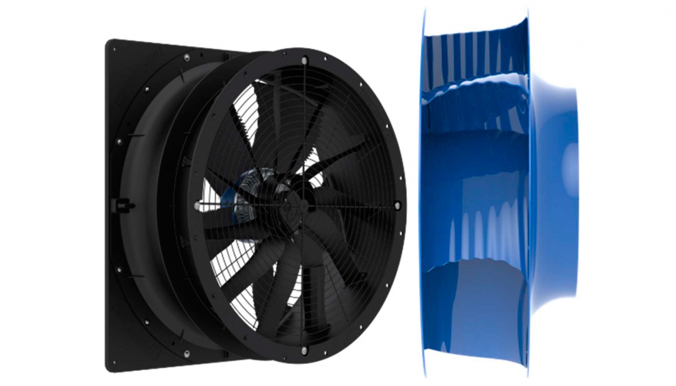 Figura 3 - Ejemplos ventiladores: Axial y Radial