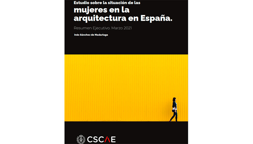 Portada del informe sobre la situacin de las mujeres en la arquitectura en Espaa