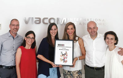 Equipo de Viacom CP: Marta Pascual, Cristina Papadopoulos, Mara Costas, Eric Belloso y Laura Pacios