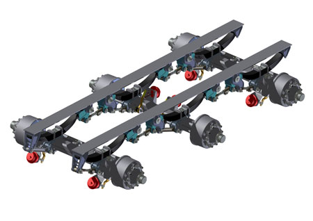 Type of suspension devised by technicians of ADR