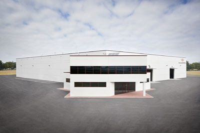 Exterior view of transformed Torres Mart, company of Grupo Tatoma facilities