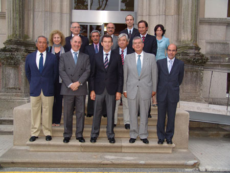 Reunin del presidente de la Xunta de Galicia, Alberto Nuez Feijoo, con la delegacin del comit ejecutivo de World Fishing Exhibition-Vigo09...